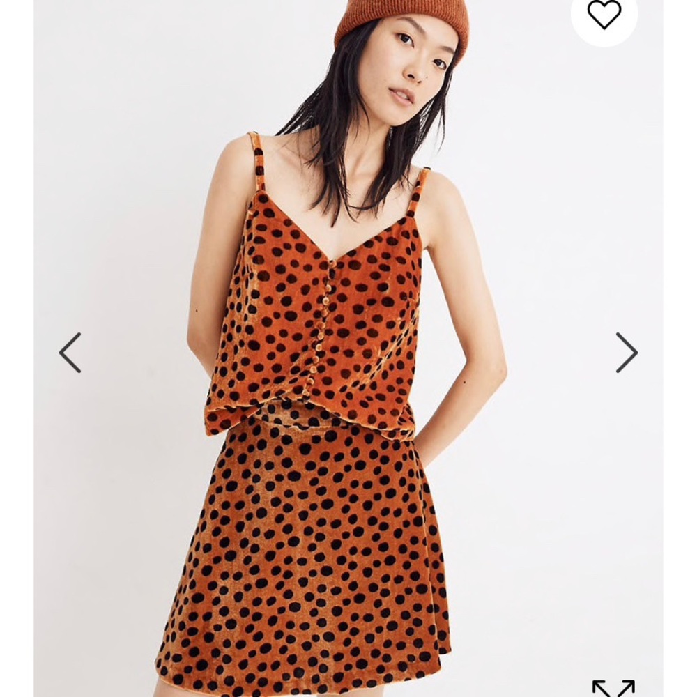 madewell leopard dot top nwot